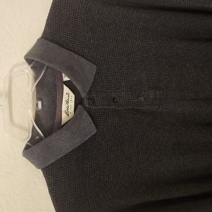 Men's Eddie Bauer Dark Gray Collared Shirt